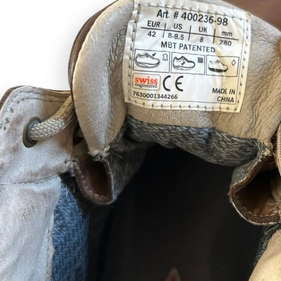 MBT Rafiki Otter Mens Rocker Boots Gore-Tex Lining Swiss Engineered 42 8-8.5 - Picture 8 of 10